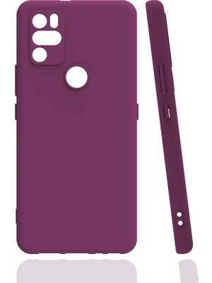 Tekno Grup Omix X300 Kılıf Mat Esnek Biye Silikon Kılıf Mürdüm + Cam Ekran Koruyucu