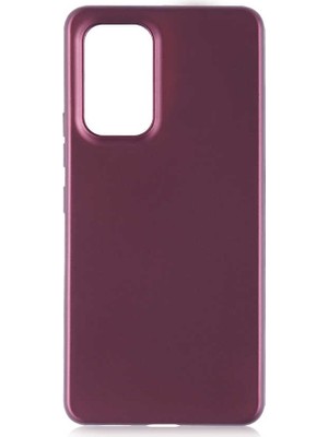 Tekno Grup Samsung Galaxy A53 5g Kılıf Mat Premium Silikon Kılıf Mürdüm + Tam Kaplayan 5d Cam Ekran Koruyucu