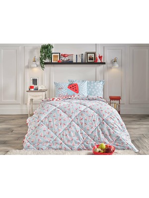 Doqu Home Strawberry Comforter Tek Kişilik Uyku Seti