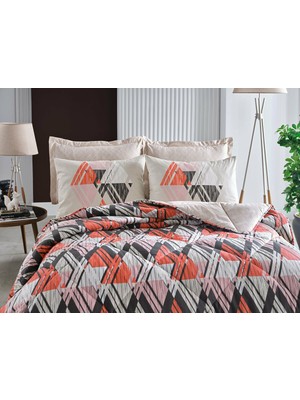 Doqu Home Retro Comforter Çift Kişilik Uyku Seti