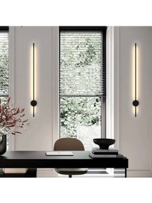 Giveka Modern Dekoratif LED Duvar Aplik 50CM Siyah