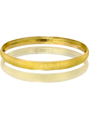 T51 Tuğrul Altın 9 gr(gram) 6 mm 22 Ayar İşçiliksiz Bilezik TB0009.00