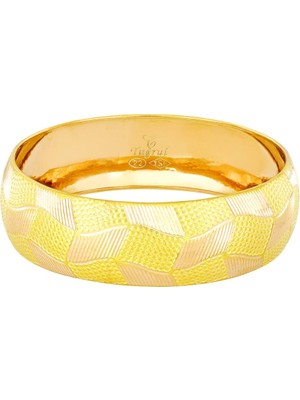 T51 Tuğrul Altın 20 gr(gram) 20 mm 22 Ayar İşçiliksiz Bilezik TBC0020-120