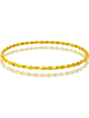 T51 Tuğrul Altın 16 Gr(Gram) 22 Ayar Işçiliksiz  Paftalı Burma Bilezik