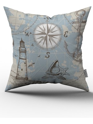 Cango Home Çift Tarafı Baskılı Özel Tasarım Yastık Kırlent Kılıfı 787-CT