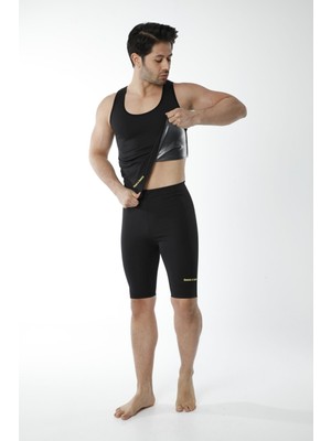 Sweet Sauna Ince Beden Erkek Atlet Şort Takım Unisex Sweet Sauna Termal