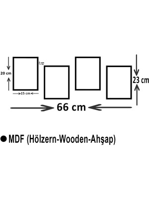 Hero Tasarım Yıldız Futbolcular 4 Parça Mdf TABLOTGTB1249