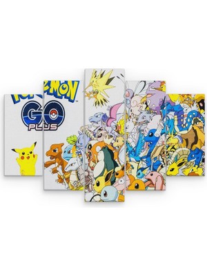 Hero Tasarım Pokemon Go 5 Parça Mdf TABLOTGTB1104