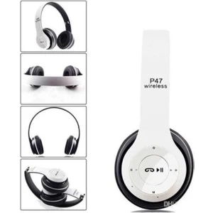 P47 Bluetooth 5.0+Edr Katlanabilir Kablosuz Kulaküstü Bt Kulaklık