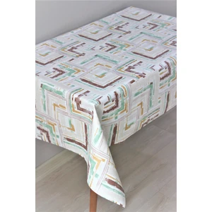 Dede Ev Tekstil Elyaf Astarlı Silinebilir Pvc Muşamba Masa Örtüsü Pastel Tonlar