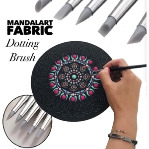 Dot Mandala Fırçası Silikon Uçludot Desen Fırçası 5 Farklı Uç Seçenekleriyle