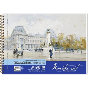 Keskin Color Karatis Art 200GR A4 40 Yaprak Spiralli Resim Blok 486004-99