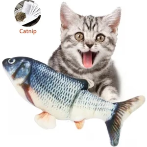 Tineke Peluş Kedi Oyuncağı Balık Kedi Nanesi Otlu Çıngıraklı 1 Adet