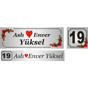 Kişiye Özel Isim Yazılı Kapı Isimliği ,kapı Numarası , Posta Kutusu Numara Isimliği