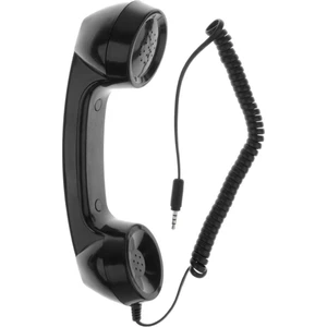3.5mm Retro Radyasyon Geçirmez Telefon Ahizesi - Siyah (Yurt Dışından)