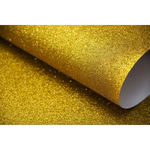 Roco Paper Co. Simli Fon Karton 200 gr 50X70  Altın Sarı