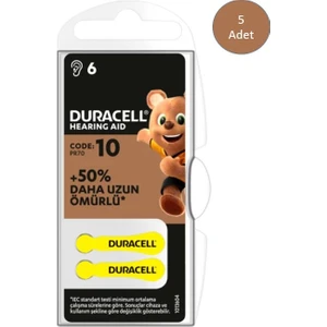 10 Numara İşitme Cihazı Pili 6x5 30 Adet
