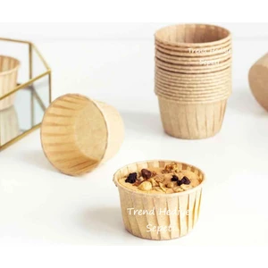 Trend Hediye Sepeti Cupcake Kek Kalıbı Kraft 50'li