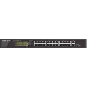 RG-ES126S-LP  24PORT 10/100 180W Full Poe 1x Gigabit Uplınk Yönetilemez Poe Switch
