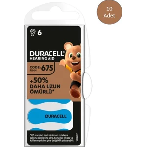 675 Numara İşitme Cihazı Pili 6x10 60 Adet