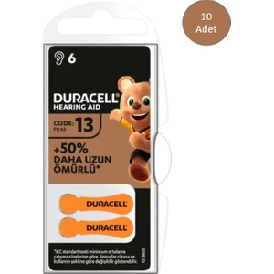 13 Numara İşitme Cihazı Pili 6x10 60 Adet