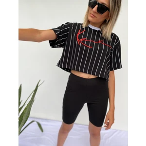 Key Moda Tayt Diz Üstü Kadın Siyah Spor Taytı