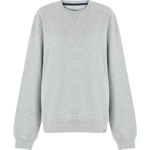White And Simple Erkek Gri 100% Pamuk Unisex Sweatshirt