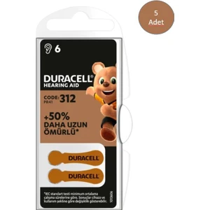 312 Numara İşitme Cihazı Pili 6x5 30 Adet