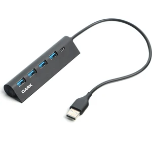 USB Type-A to 1xUSB Type-C Şarj + 4xUSB 2.0 Çoklayıcı HUB (DK-AC-USB346)