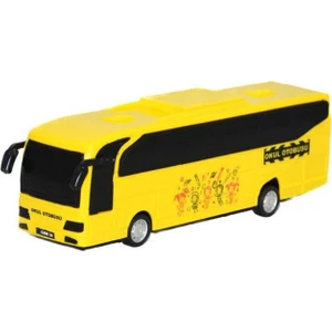 Can-Em Oyuncak Sürtmeli Okul Otobüsü Sarı 24 cm Oyuncak Araba