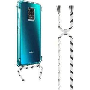 Xiaomi Redmi NOTE9S Note9 Pro Uyumlu Boyundan Askılı Darbe Emici Şeffaf Silikon Kılıfı