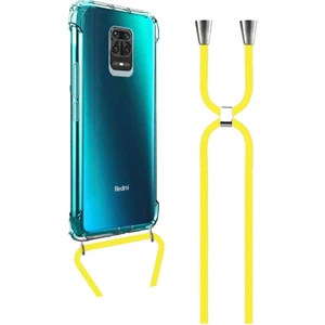 Xiaomi Redmi NOTE9S Note9 Pro Uyumlu Boyundan Askılı Darbe Emici Şeffaf Silikon Kılıfı