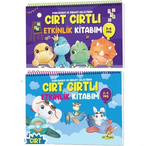 Yükselen Zeka 2-4 Yaş ve 3-6 Yaş Cırt Cırtlı Etkinlik Kitabım