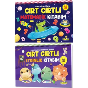 Yükselen Zeka 2 Kitap Set Cırt Cırtlı Matematik ve Etkinlik Kitabı