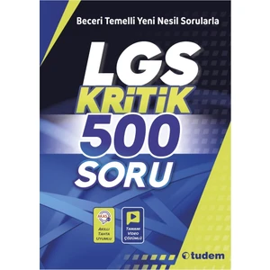 Tudem Yayınları 8. Sınıf LGS Kritik 500 Soru