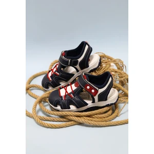 Önü Kapalı Lacivert Erkek Çocuk Sandalet