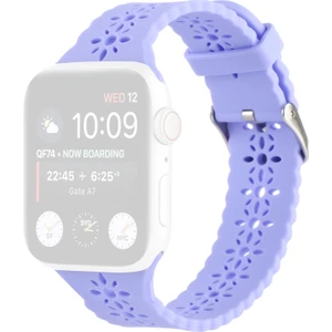 Apple Watch Uyumlu 7 45 mm / 6 & Se & 5 & 4 44 mm / 3 & 2 & 1 42 mm Açık Mor Için Kayış (Yurt Dışından)