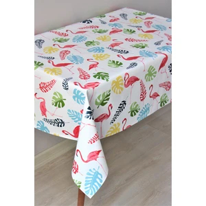 Dede Ev Tekstil Astarlı Silinebilir Pvc Muşamba Masa Örtüsü Flamingo - 8094-1