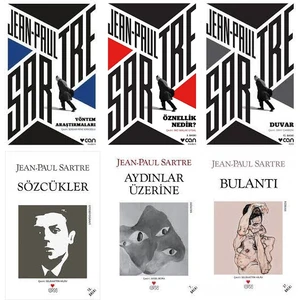 Jean-Paul Sartre 6 Kitap Set / Yöntem Araştırmaları - Öznellik Nedir? - Duvar - Sözcükler - Aydınlar Üzerine - Bulantı