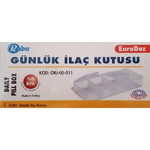 Günlük Ilaç Saklama Kutusu