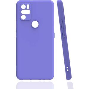 Tekno Grup Omix X300 Kılıf Mat Esnek Biye Silikon Kılıf Lila + Cam Ekran Koruyucu