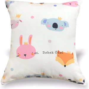 Bebek/çocuk Odası Sevimli Hayvanlar Baskılı Kırlent Kılıfı (Çift Taraflı)