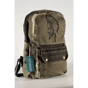 Nemo Group Kızılderili Sırt Çantası Orta Boy Günlük Kullanım Otantik 14'' İnç Seyahat Sırt Çantası