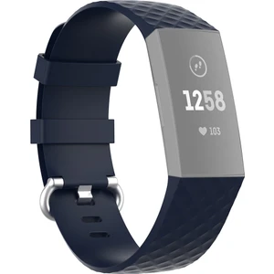 18MM Gümüş Renk Toka Tpu Bilek Kayışı Fitbit Charge 4 / Charge 3 / Charge 3 Se Için Watch Band, Boyut: L