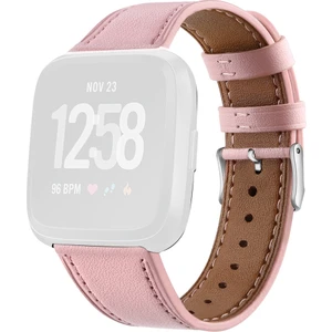 Fitbit Versa 2 Için / Fitbit Versa / Fitbit Versa Lite Yuvarlak Kuyruk Tokalı Deri Kayış
