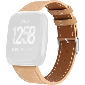 Fitbit Versa 2 Için / Fitbit Versa / Fitbit Versa Lite Yuvarlak Kuyruk Tokalı Deri Kayış