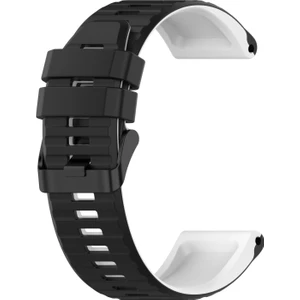 Garmin Fenix ​​​​5 Plus 22MM Silikon Karıştırma Renkli Saat Kayışı Için