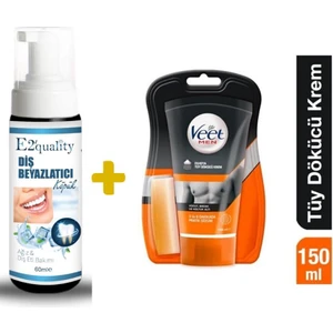 E2'Quality E2'quality Diş Köpük + Veet Erkeklere Özel Duşta Tüy Dökücü Krem 150 ml