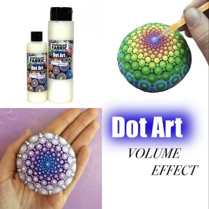 Mandala Art Fabric Dot Mandala Katkı Malzemesi Volume Effect Dot Sanatıboyaya Hacim Veren  Katkı Malzemesi 250 cc