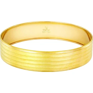 T51 Tuğrul Altın 16 gr(gram) 15 mm 22 Ayar İşçiliksiz  Şarnelli Bilezik TBC00165-1